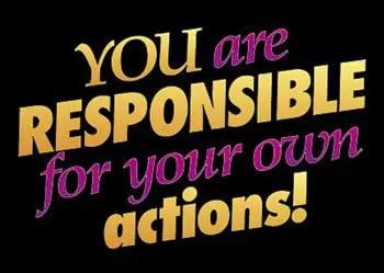 Taking responsibility for our actions
