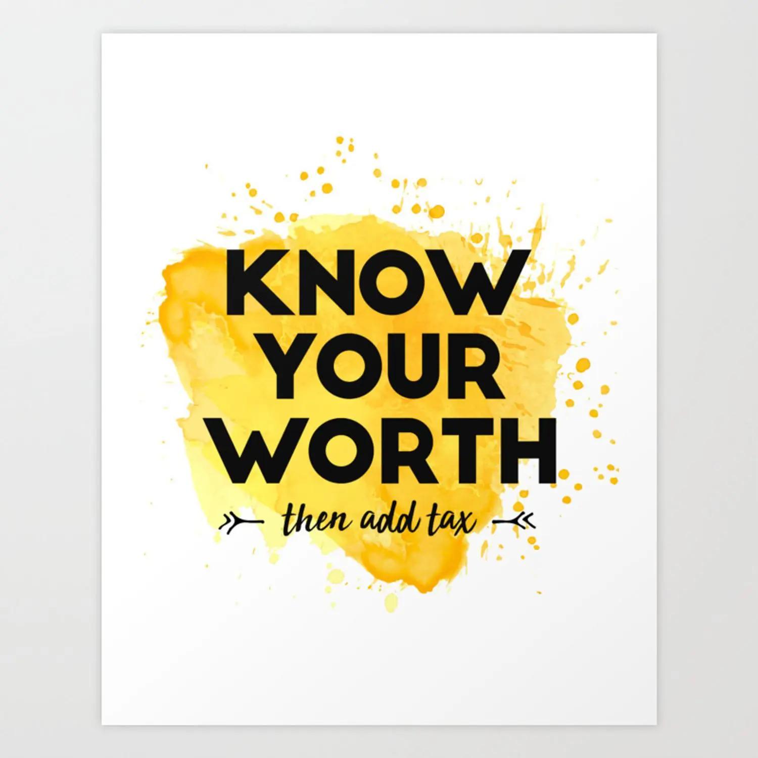 Know Your Worth